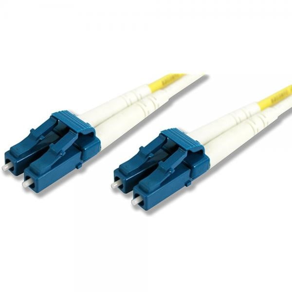 5 Meters in Length Yellow LC-LC Lynn Electronics LCLCDUPSM-5M 9/125 Yellow Duplex Single-Mode Fiber Optic Patch Cable 5 Meters in Length Yellow LC-LC Lynn Electronics LCLCDUPSM-5M 9/125 Yellow Duplex Single-Mode Fiber Optic Patch Cable